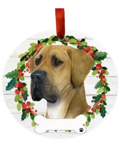 Uncropped Great Dane Wreath Ornament
