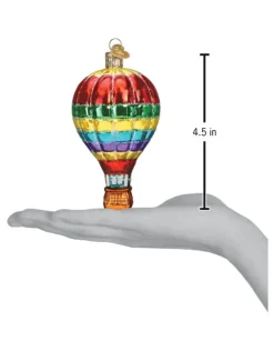 Vibrant Hot Air Balloon Ornament
