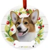 Welsh Corgi Wreath Ornament
