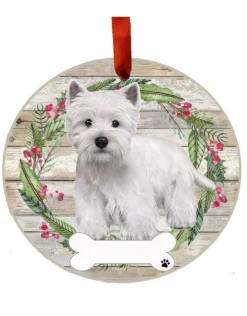 Westie Full Body Wreath Ornament