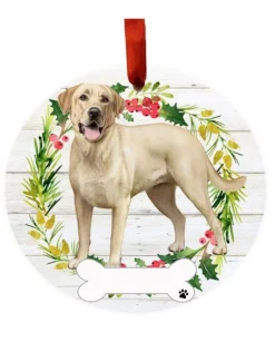 Yellow Labrador Full Body Wreath Ornament